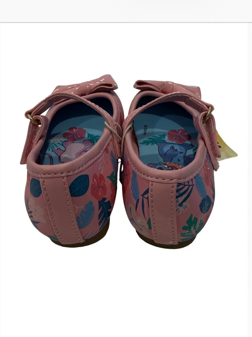 NWT Disney Pink Stitch Mary Jane Flats with Bow size 6T (toddler)